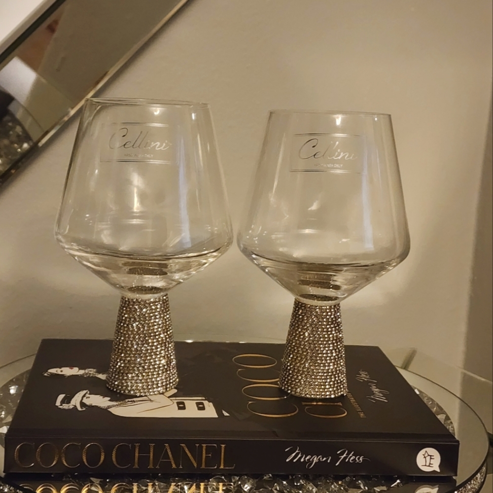Bling Wine/Drinking glasses 2pc Set